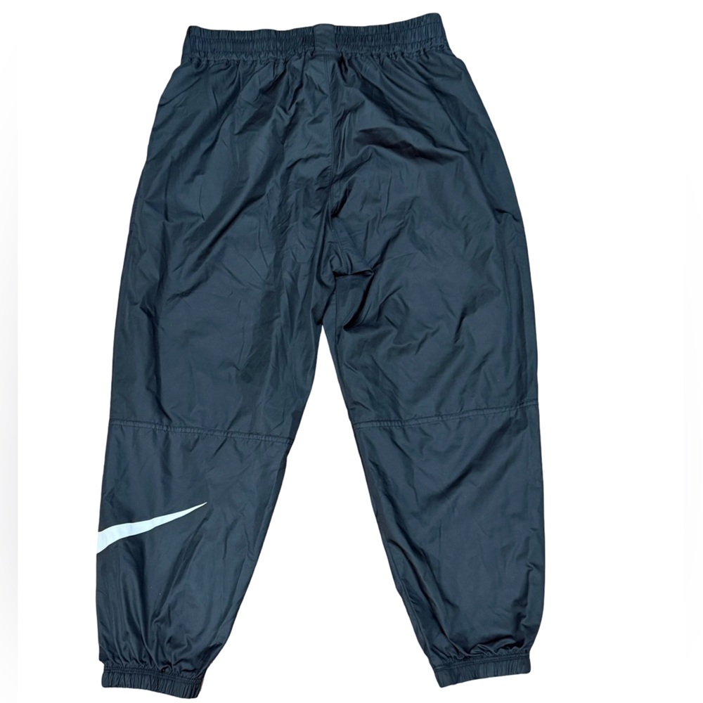 ✨ Nike Women’s NSW Cuffed Track Pants Black XL Tapered Leg White Swoosh - Picture 10 of 14